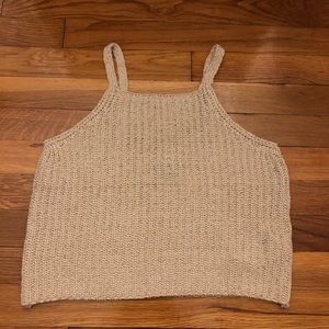 Cropped Knit Tank